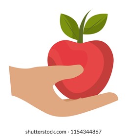 hand human protected with apple