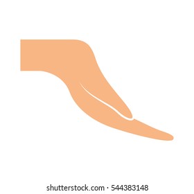 hand human protection symbol vector illustration design