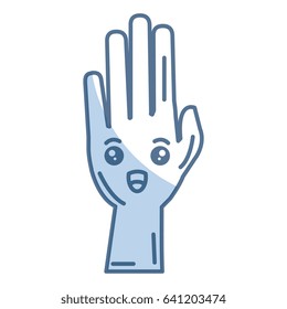 hand human raised comic character