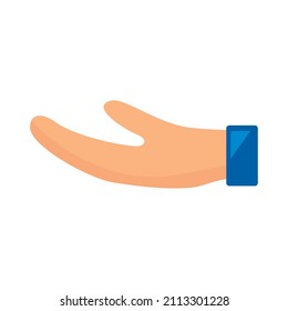 hand human receiving gesture icon