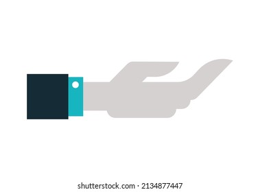 hand human receiving gesture icon