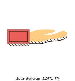 hand human receiving gesture icon