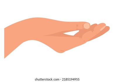 Hand-Mensch-Empfangs-Geste-Symbol