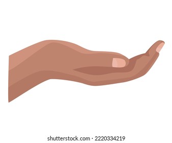 hand human receiving gesture icon