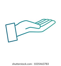 hand human receiving icon