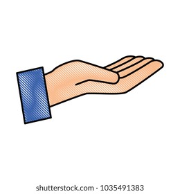 hand human receiving icon