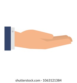 hand human receiving icon