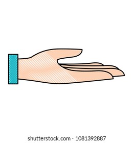 hand human receiving icon