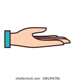 hand human receiving icon