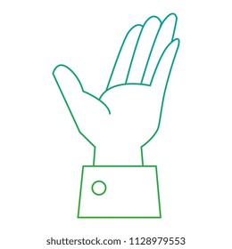 hand human receiving icon