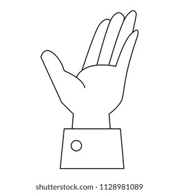 hand human receiving icon