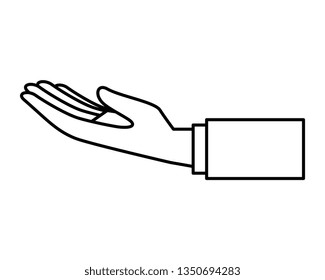 hand human receiving icon