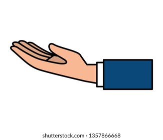 hand human receiving icon