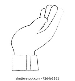 hand human receiving icon