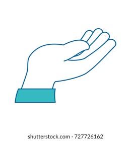 hand human receiving icon