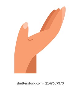 hand human receiving position icon