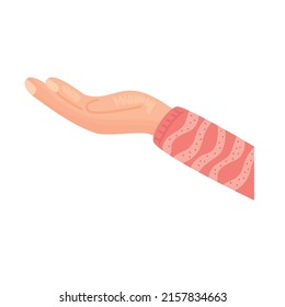 hand human receiving position icon