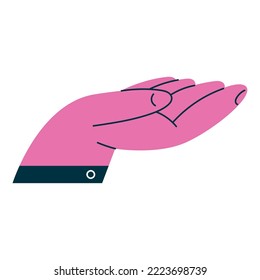 hand human receiving position icon