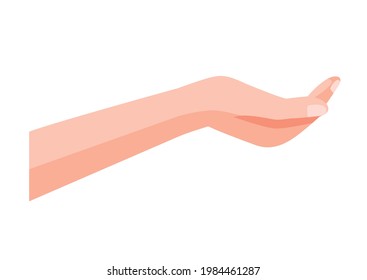 hand human receiving symbol icon