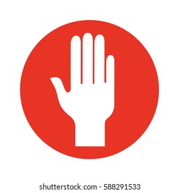 hand human silhouette icon