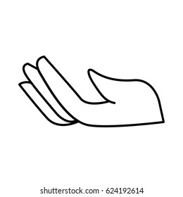 hand human silhouette icon
