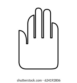 hand human silhouette icon