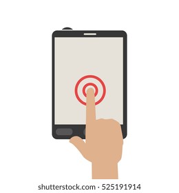 hand human with smartphone