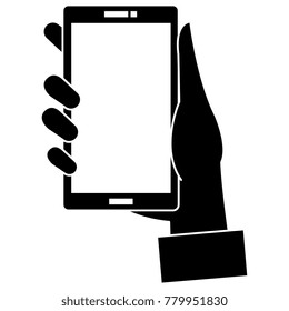 hand human with smartphone device