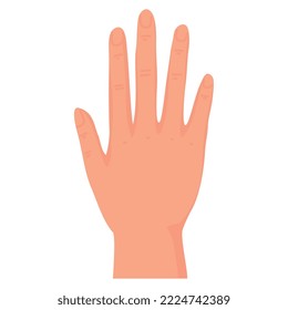 hand human stop gesture icon