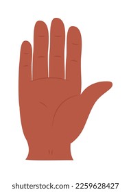 hand human stop gesture icon