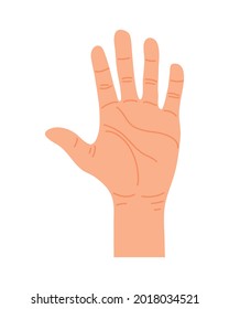 hand human stop palm icon