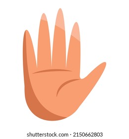 hand human stoping gesture icon