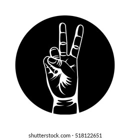 hand human symbol isolated icon vector illustration design