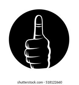 hand human symbol isolated icon vector illustration design
