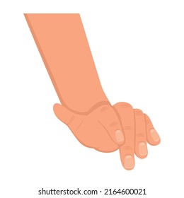 hand human touching down icon