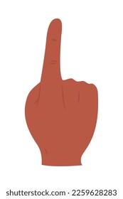 hand human touching with finger