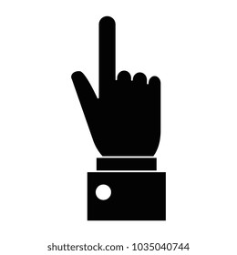 hand human touching icon