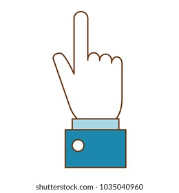 hand human touching icon