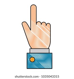 hand human touching icon