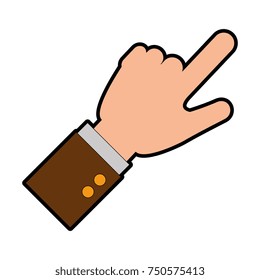 hand human touching icon