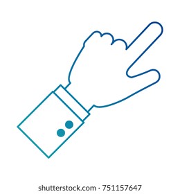 hand human touching icon