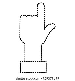 hand human touching icon