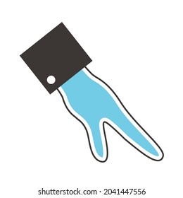 hand human touching isolated icon