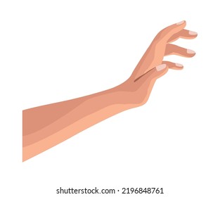 hand human touching position icon