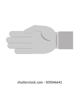 hand human user isolated icon vector illustration design