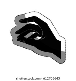 hand human user isolated icon