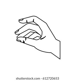 hand human user isolated icon