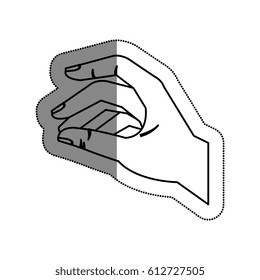 hand human user isolated icon