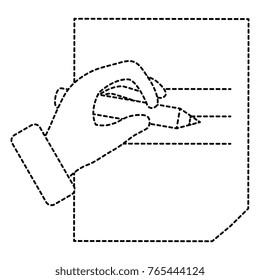 hand human writing icon