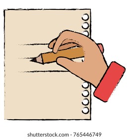 hand human writing icon